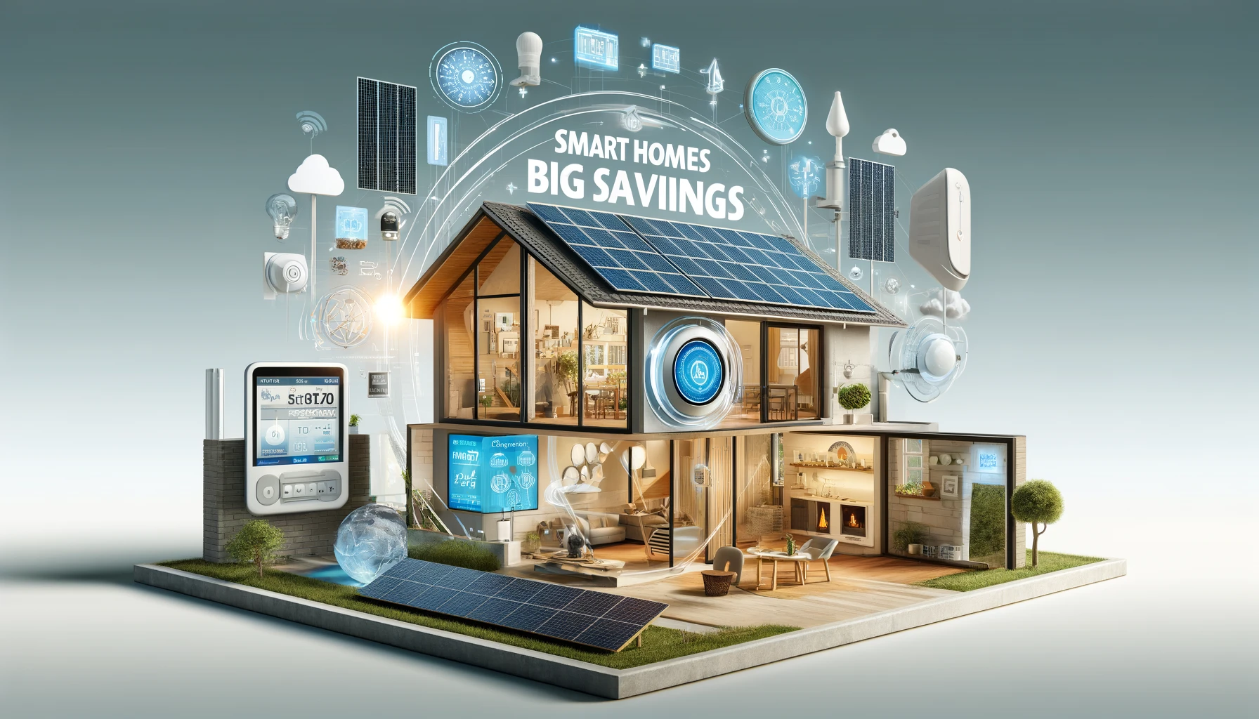 Knowledge is Power: Intelligent Monitoring and Control futuristic graphic of how smart homes are an opportunity for franchisees